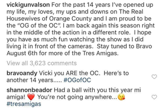 Illustration for article titled Vicki Gunvalson's Real Housewives Demotion: Andy Cohen, Kelly Dodd and More React